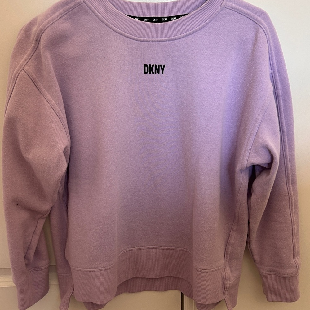 DKNY Lilac Sweatshirt with White Skirt